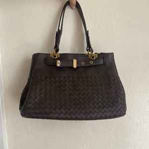Bottega Veneta Leather Bag Chocolate Brown